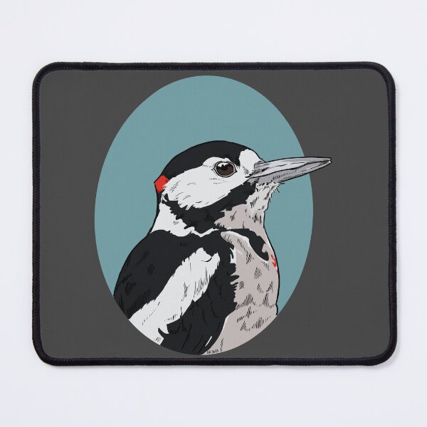 Item preview, Great Spotted Woodpecker Portrait designed and sold by UrsulaRodgers.