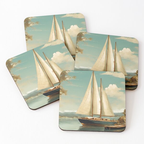 Item preview, Vintage Sailboat Poster designed and sold by galactify.
