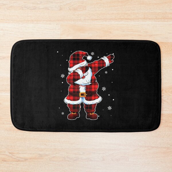 Item preview, Dabbing Santa Claus Plaid Red Pajama Christmas designed and sold by meomigvelf.