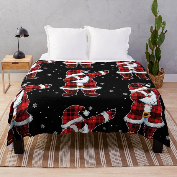 Item preview, Dabbing Santa Claus Plaid Red Pajama Christmas designed and sold by meomigvelf.