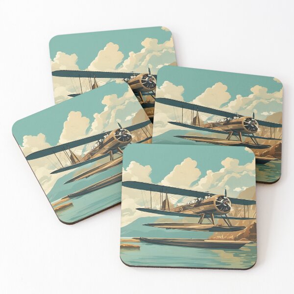 Item preview, Vintage Seaplane Poster designed and sold by galactify.