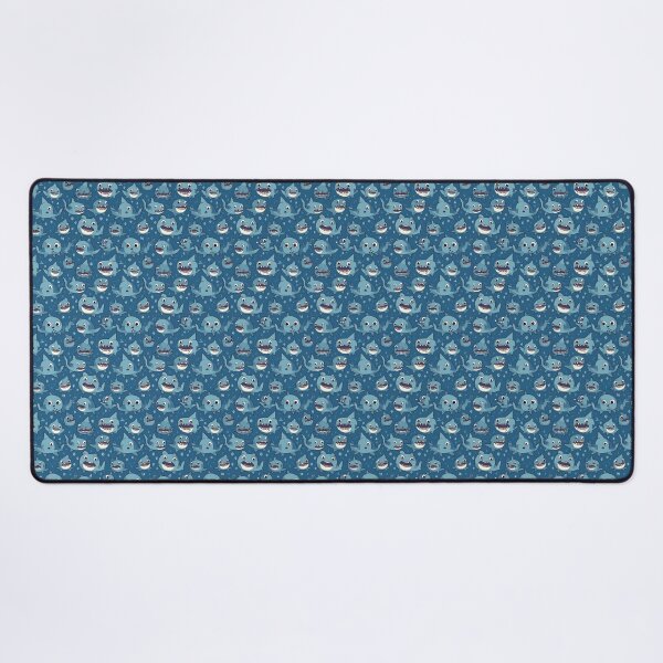 Item preview, Cartoon Cute Blue Baby Shark Pattern designed and sold by ideoinc.