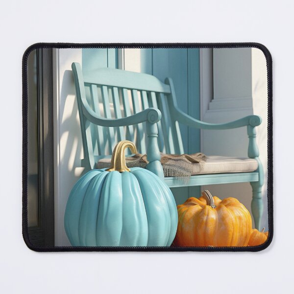 Item preview, Stunning teal pumpkin digital art designed and sold by dcrc.