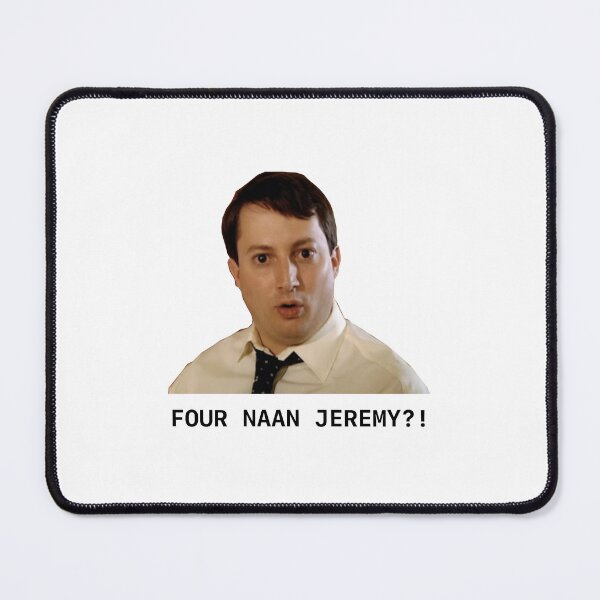 Item preview, Peep Show Mark - Four Naan Jeremy Quote (Plain Background) designed and sold by GoldGoldGold.