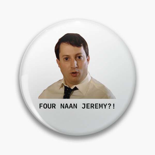 Item preview, Peep Show Mark - Four Naan Jeremy Quote (Plain Background) designed and sold by GoldGoldGold.