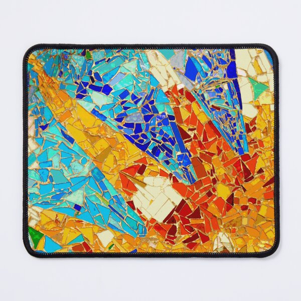 Item preview, Sun mosaic spain park guell barcelona trencadis mosaic designed and sold by LolioGifts.