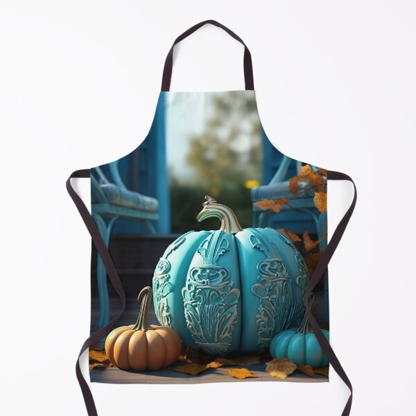 Item preview, stunning teal pumpkin digital art designed and sold by dcrc.