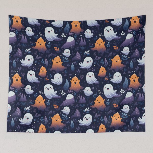 Item preview, Ethereal Echoes: Boo-tiful Ghosts Pattern designed and sold by KaleidoKiosk.