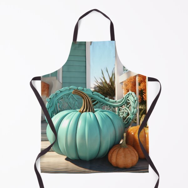 Item preview, stunning teal pumpkin digital art designed and sold by dcrc.