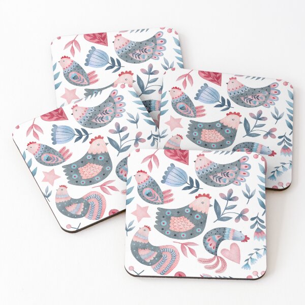 Item preview, Simple Scandinavian style Chicken pattern designed and sold by PlusAdore.