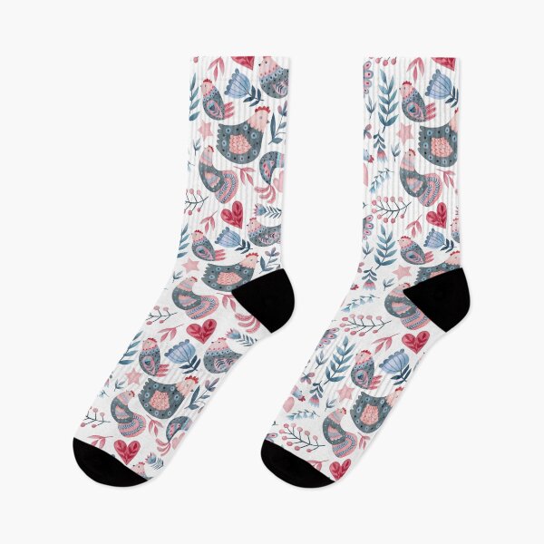 Item preview, Simple Scandinavian style Chicken pattern designed and sold by PlusAdore.