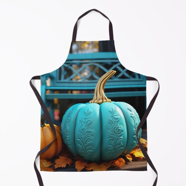 Item preview, stunning teal pumpkin digital art designed and sold by dcrc.