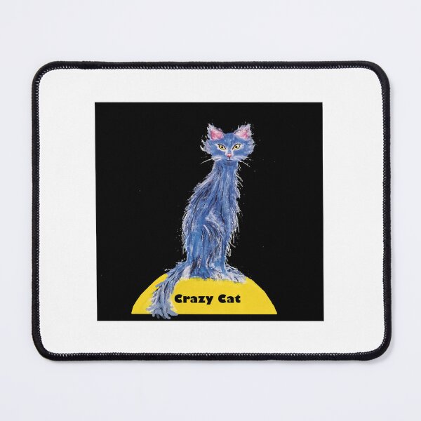 Item preview, CRAZY CAT prefers to be out and about in the deep dark of night designed and sold by GL/gittalandgraf.