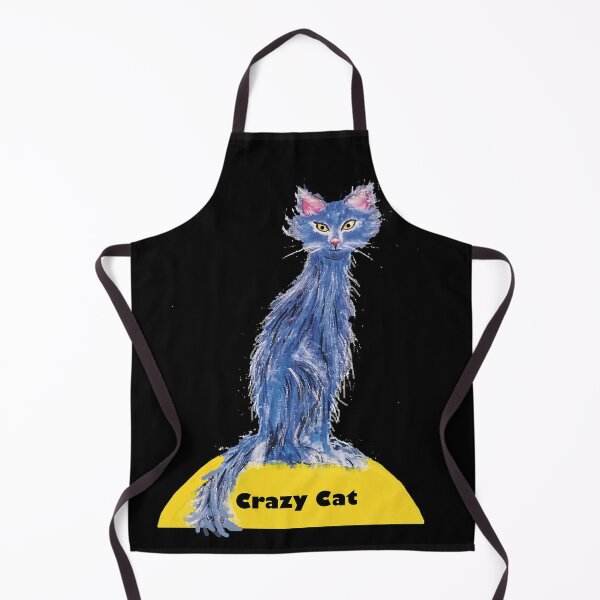 Item preview, CRAZY CAT prefers to be out and about in the deep dark of night designed and sold by GL/gittalandgraf.