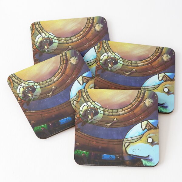 Item preview, space dog designed and sold by AnaLoup.