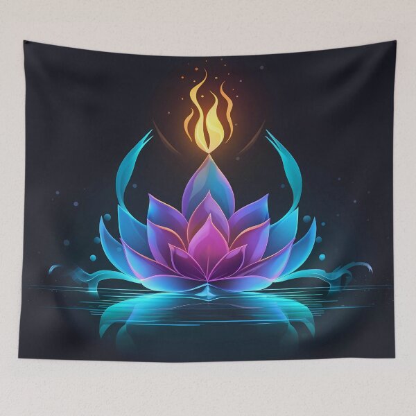 Item preview, “Neon Glow: Floral Energy” designed and sold by Art-Vortex-fr.