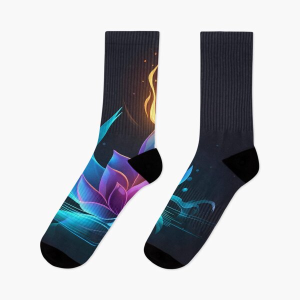 Item preview, “Neon Glow: Floral Energy” designed and sold by Art-Vortex-fr.