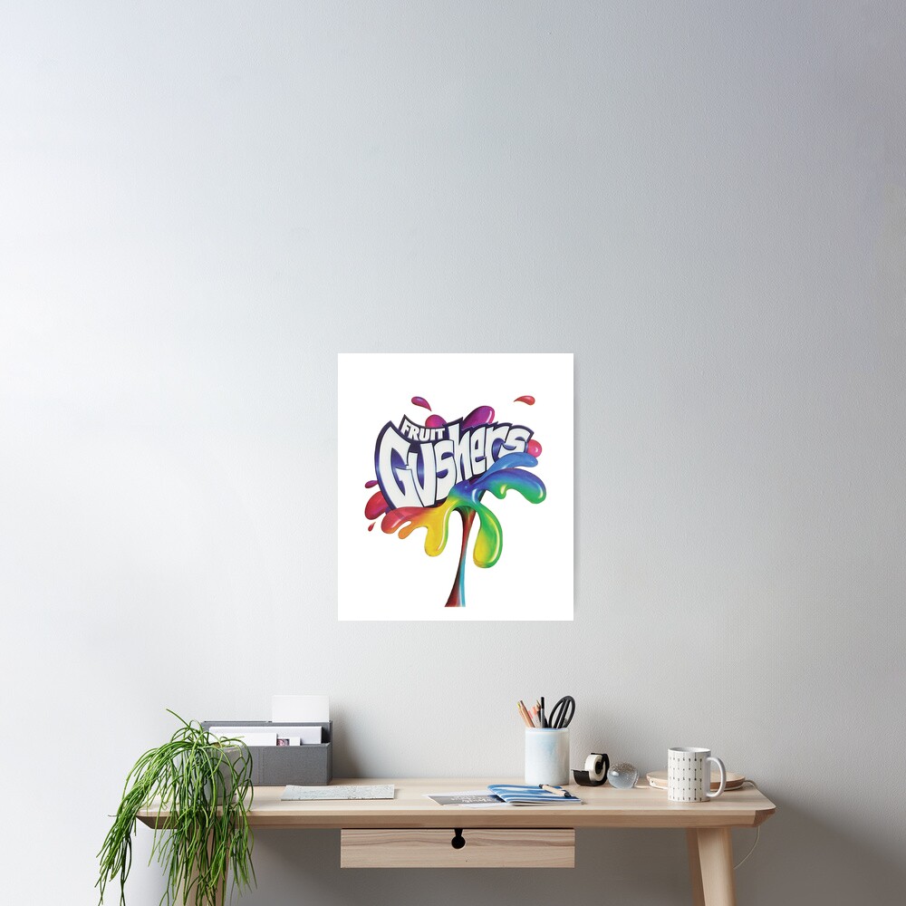 Fruit Gushers 90s logo Poster
