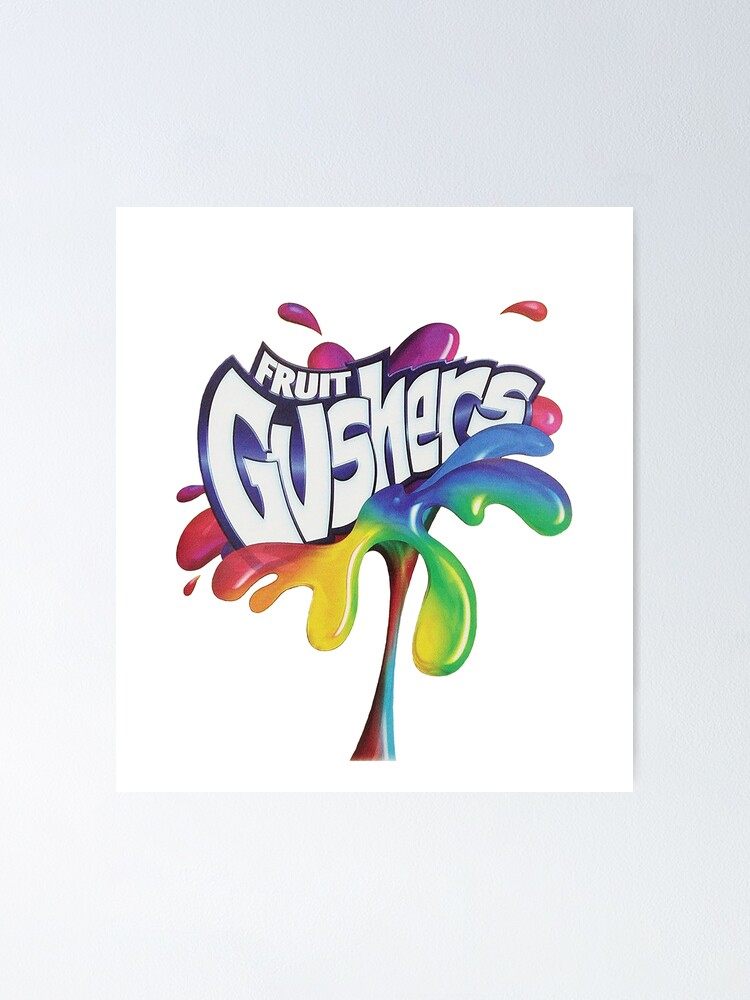 Alternate view of Fruit Gushers 90s logo Poster