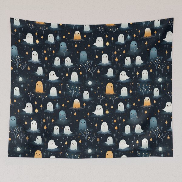 Item preview, Ethereal Echoes: Boo-tiful Ghosts Pattern designed and sold by KaleidoKiosk.
