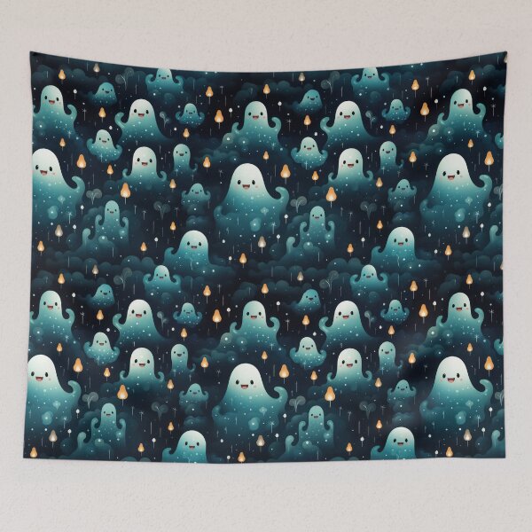 Item preview, Ethereal Echoes: Boo-tiful Ghosts Pattern designed and sold by KaleidoKiosk.
