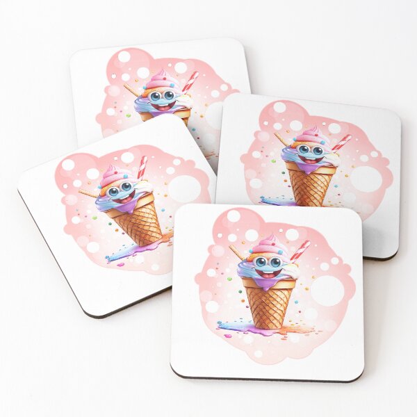 Item preview, Super lovely cute ice cream stickers with sweet colors designed and sold by wudtipun.