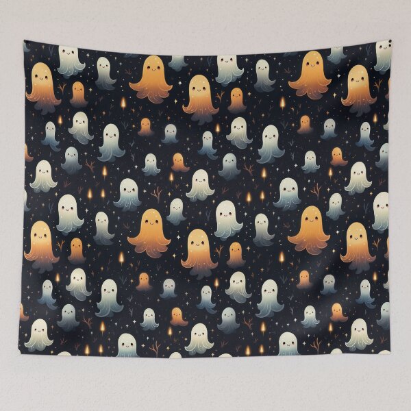 Item preview, Ethereal Echoes: Boo-tiful Ghosts Pattern designed and sold by KaleidoKiosk.