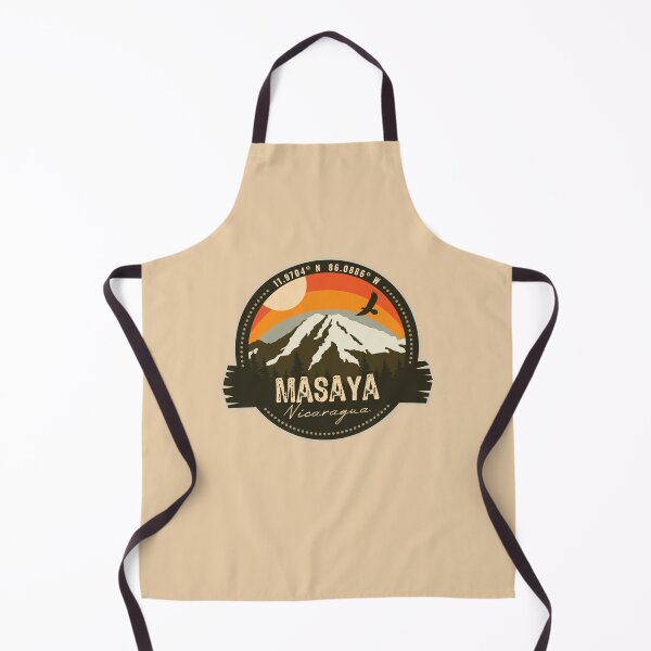 Item preview, Masaya Volcano Nicaragua Volcanic Eruption Retro Vintage Badge designed and sold by mountainfad.