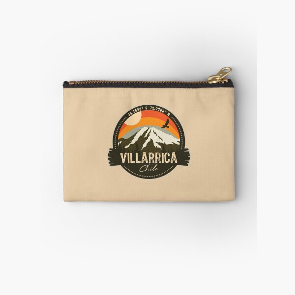 Item preview, Villarrica Volcano Chile Volcanic Eruption Retro Vintage Badge designed and sold by mountainfad.