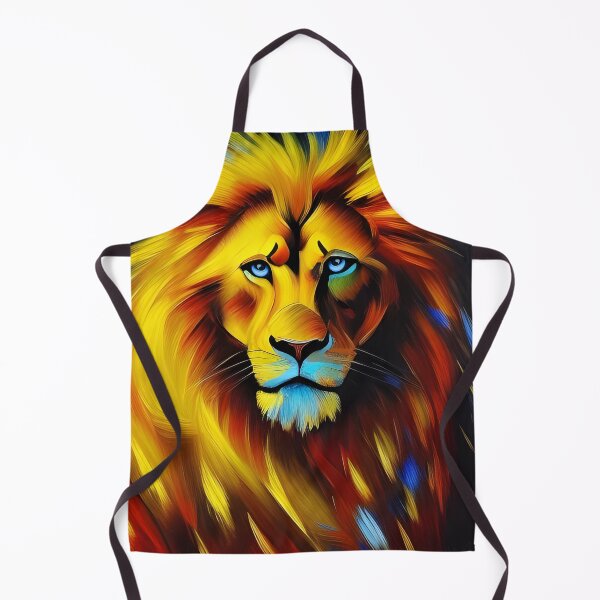 Item preview, Charcoal Yellow Lion, Ai Generated Art designed and sold by ACC .