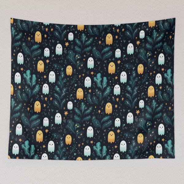 Item preview, Ethereal Echoes: Boo-tiful Ghosts Pattern designed and sold by KaleidoKiosk.
