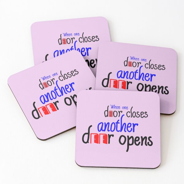 Item preview, When one door closes, another door opens designed and sold by calligraphysto.