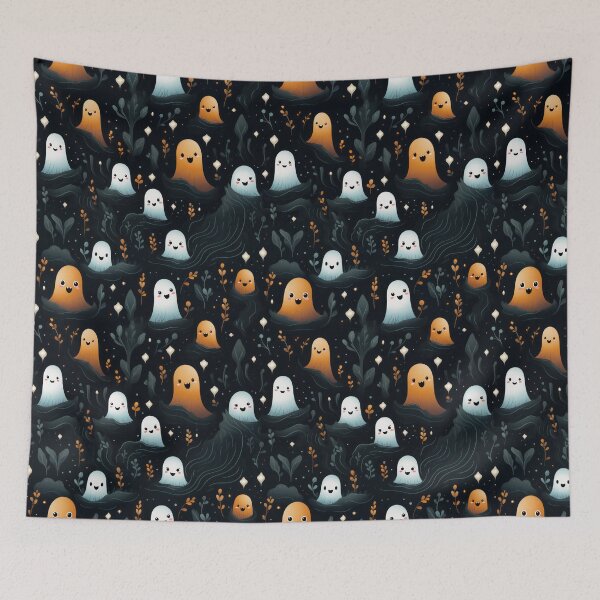 Item preview, Ethereal Echoes: Boo-tiful Ghosts Pattern designed and sold by KaleidoKiosk.