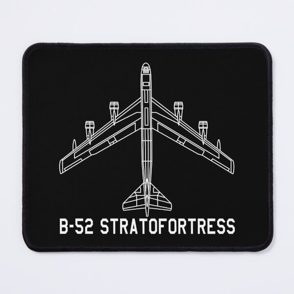 Item preview, B-52 Stratofortress Bomber Gift Schematic Blueprint Line Drawing designed and sold by MilitaryMart.