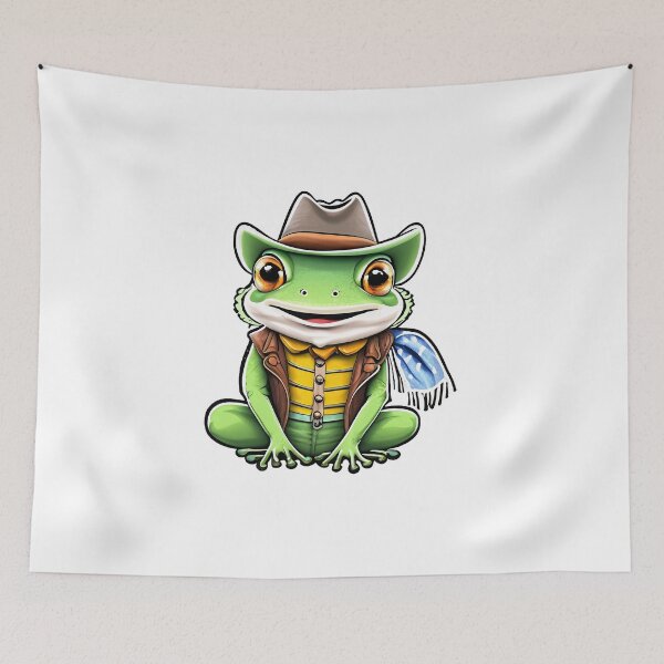 Item preview, Frog with a Cowboy Hat designed and sold by Kacpi-Design.