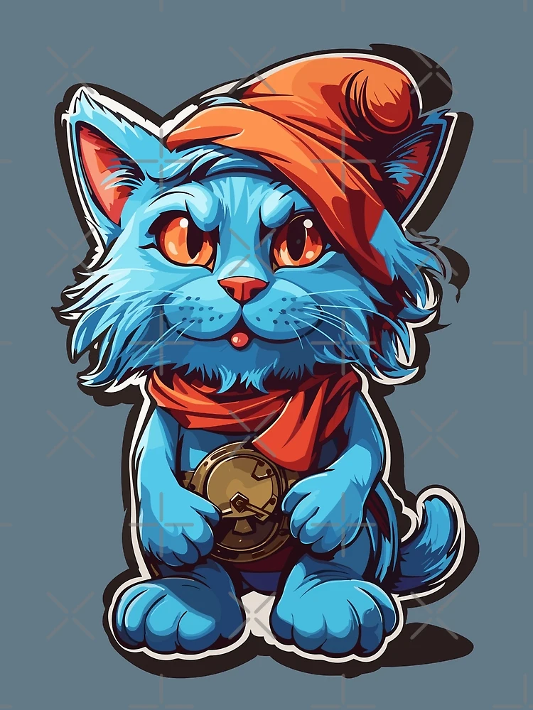 Tattoo Smurf Cat - Smurf Cat - Posters and Art Prints