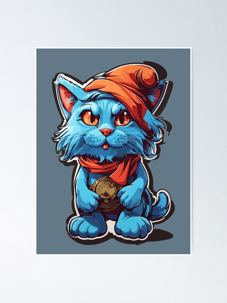  Smurf Cat Sticker Decal : Handmade Products