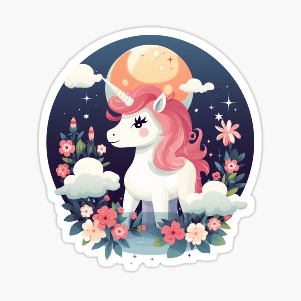 Unicorn Stickers, Cute Aesthetic Unicorn Waterproof Stickers, Fantasy –  TAMEDIA STUDIO
