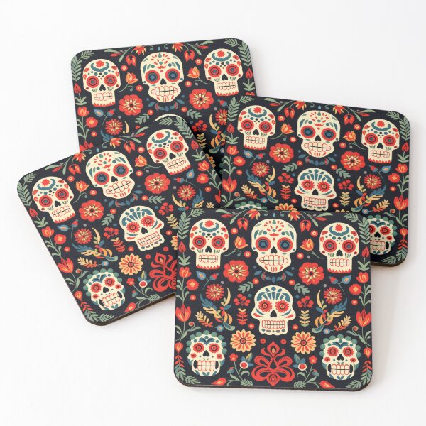 Item preview, Dia de los Muertos, Sugar Skull Pattern, Calavera day of the dead designed and sold by ZAHARIA DANIELA.