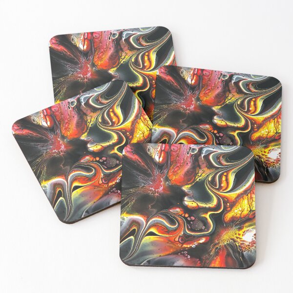 Item preview, Yellow swirls, meet red, black and white designed and sold by Jennifer Leavey Designs.