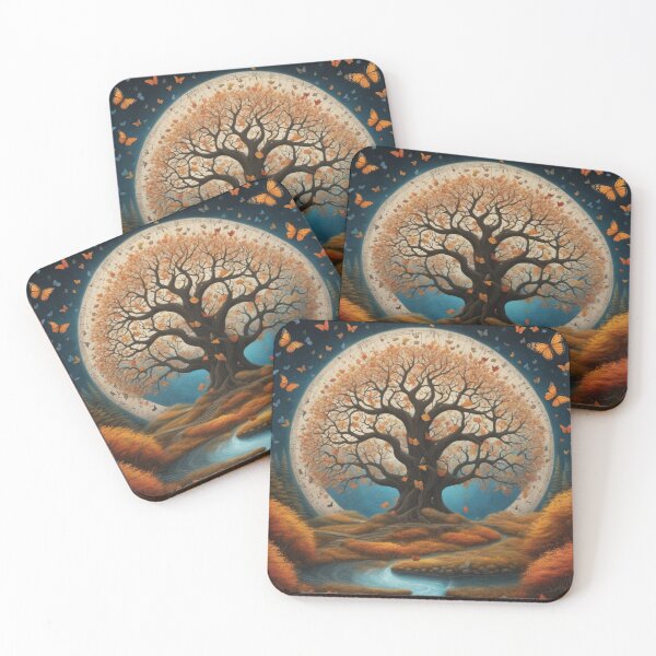 Item preview, Magical Halo Autumn Fall Tree and Butterflies designed and sold by DigiDesignArt.