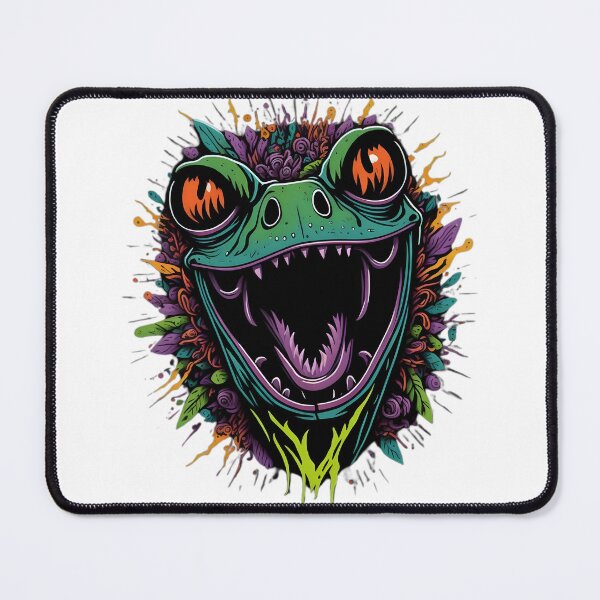 Item preview, Frog Head Fiesta: A Colorful Ode to Screaming Froggy designed and sold by mrabdennour.