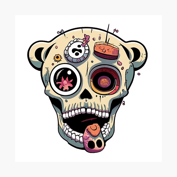 Item preview, Skeleton Head Tripping Out On Life designed and sold by ShopSunday.