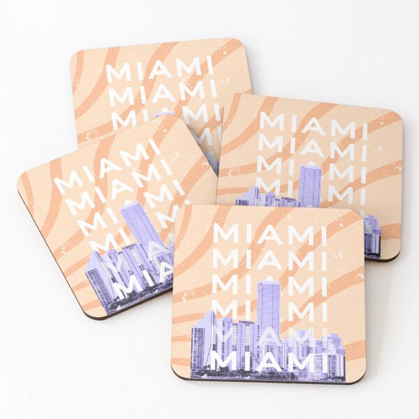 Aperçu de l'œuvre Miami Beach, Miami Travel Art, Preppy, Voyage créée et vendue par Magic Love Art Print.