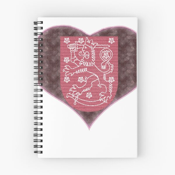 Item preview, Finland Heart Coat of Arms Deluxe designed and sold by merchhost.