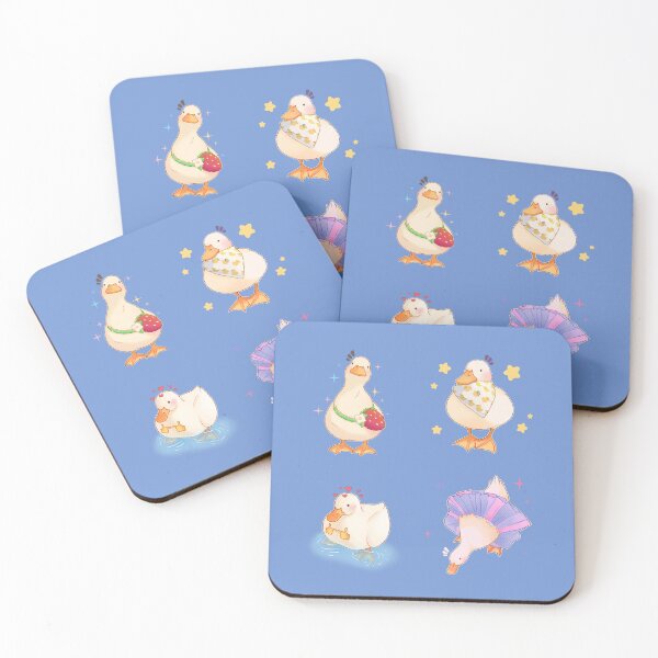 Item preview, sticker pack of cute ducks designed and sold by CuteBlueArt.