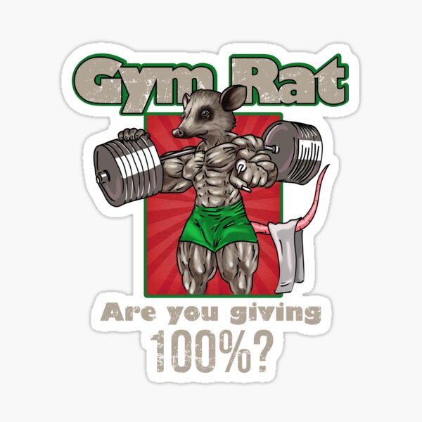 Gym Rats Sticker for Sale by Remigiusz Wiśniewski