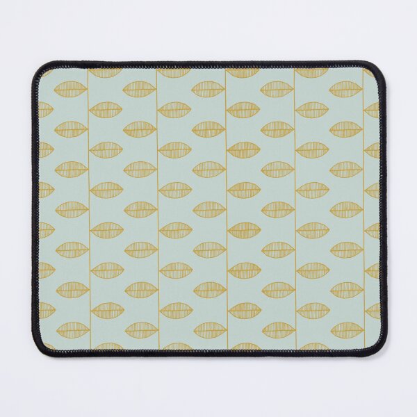 Item preview, Golden Leaf Mint Scandi Pattern designed and sold by HintofNature.