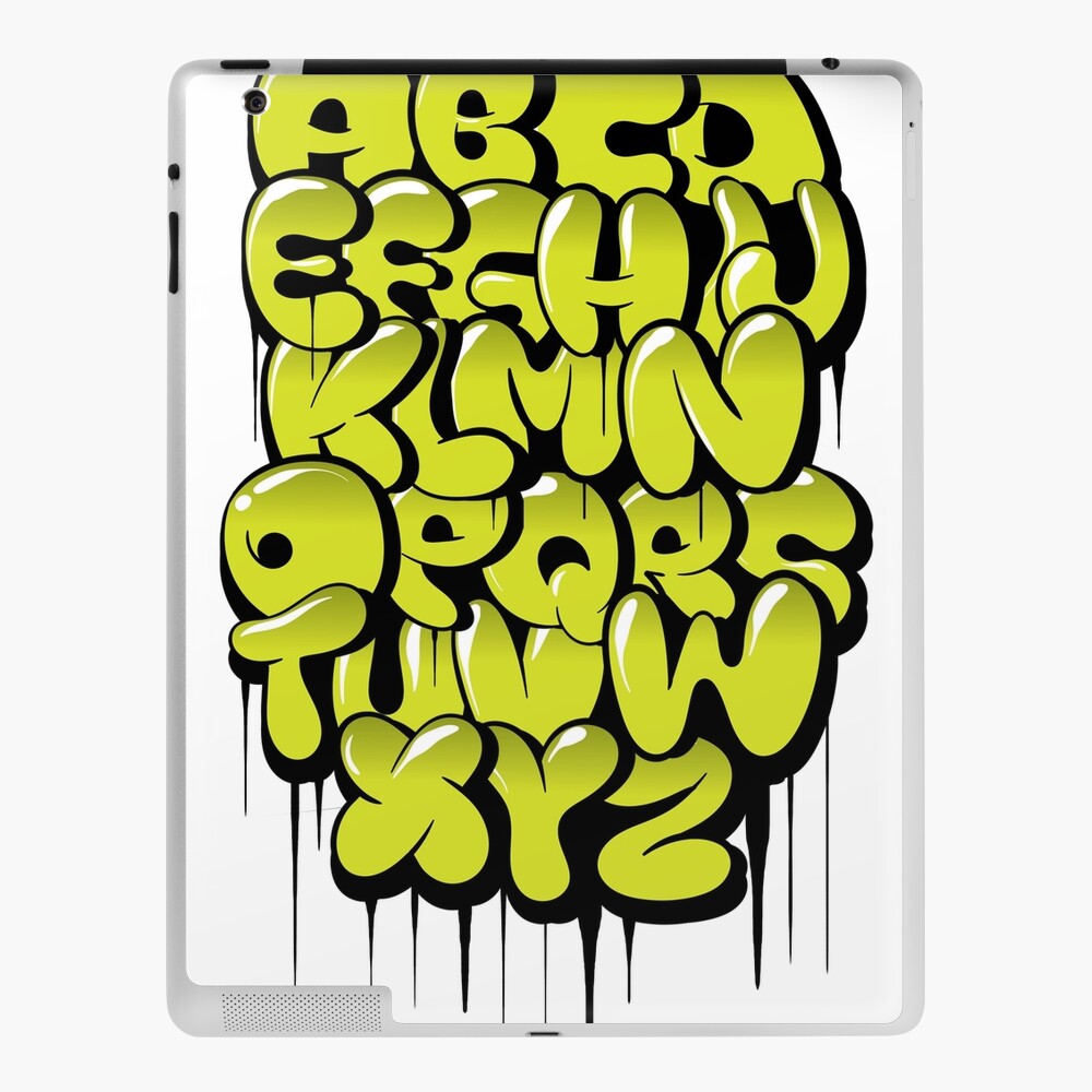Буквы для граффити в стиле бабл