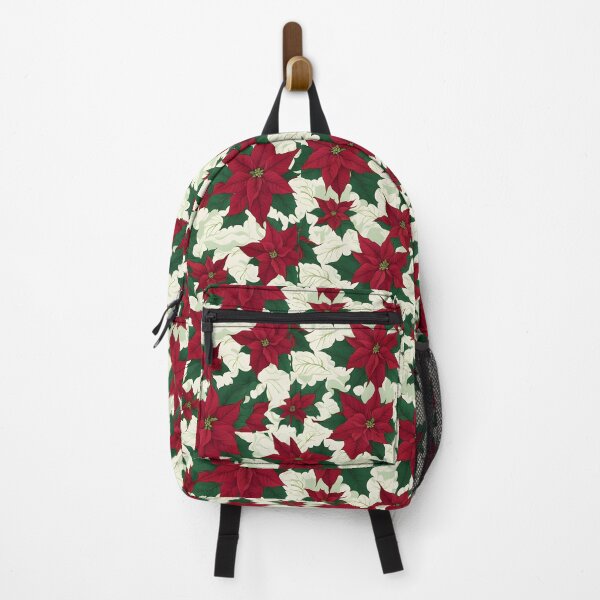 Item preview, A seamless pattern of elegant poinsettia flowers designed and sold by theredsharp.